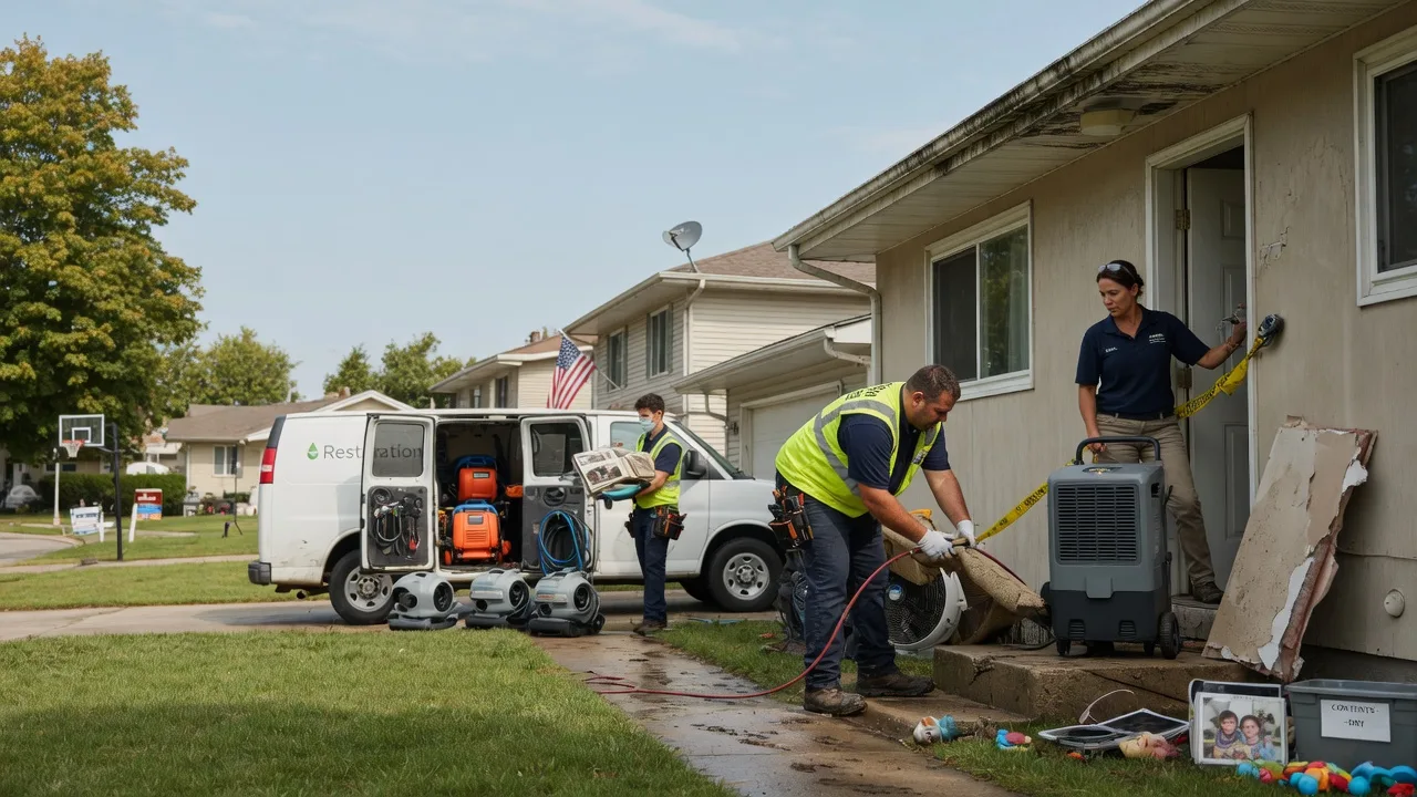 Water Damage Restoration in Stockton, IL near me